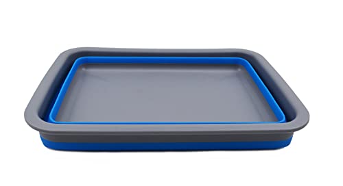 SAMMART 7L zusammenklappbare Wanne – Faltbare Geschirrwanne – tragbares Waschbecken – platzsparende Kunststoff-Waschwanne