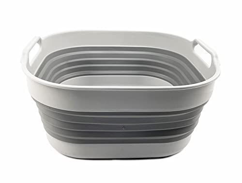 SAMMART 3-teiliges Küchenset - zusammenklappbare Wanne und Faltbare Schüssel - tragbare/platzsparende Kunststoffwanne
