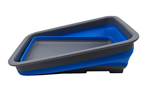 SAMMART 7L zusammenklappbare Wanne – Faltbare Geschirrwanne – tragbares Waschbecken – platzsparende Kunststoff-Waschwanne