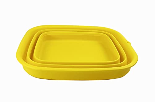 SAMMART 15L Faltbare Kunststoff-Waschwanne – Faltbare Waschwanne – tragbares Waschbecken – platzsparend und einfach zu verstauen