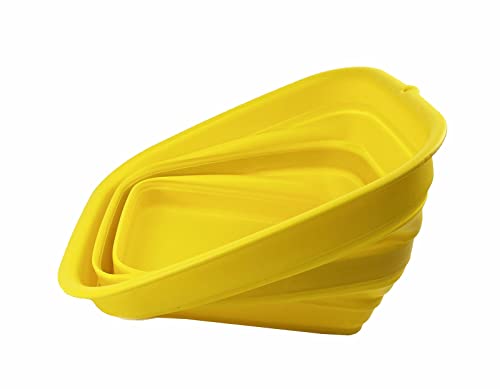 SAMMART 15L Faltbare Kunststoff-Waschwanne – Faltbare Waschwanne – tragbares Waschbecken – platzsparend und einfach zu verstauen