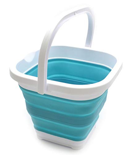 SAMMART Faltbarer rechteckiger Korb/Eimer, 5 l, rechteckig, 5 l