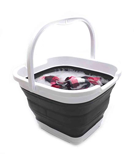 SAMMART 10L zusammenklappbarer rechteckiger praktischer Korb/Eimer