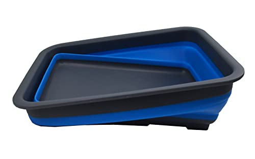 SAMMART 7L zusammenklappbare Wanne – Faltbare Geschirrwanne – tragbares Waschbecken – platzsparende Kunststoff-Waschwanne