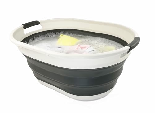 SAMMART 39L faltbarer Wäschekorb aus Kunststoff