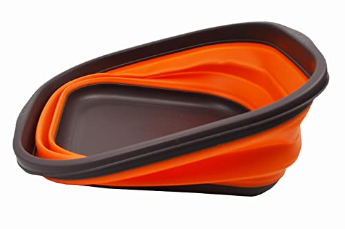 SAMMART 10L Collapsible Tub - Foldable Dish Tub - Portable Washing Basin - Space Saving Plastic Washtub