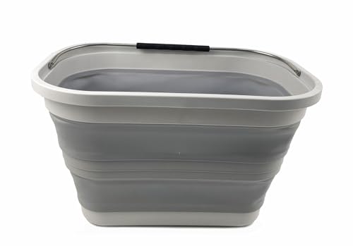 SAMMART 20,8 l zusammenklappbarer rechteckiger praktischer Korb/Eimer