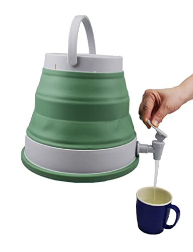SAMMART Tragbarer Wasserbehälter, 6 l, zusammenklappbar, Notfall-Würfel-Wasserträger, Outdoor-Wasserspeicher für Camping, Wandern, Klettern, Rucksackreisen