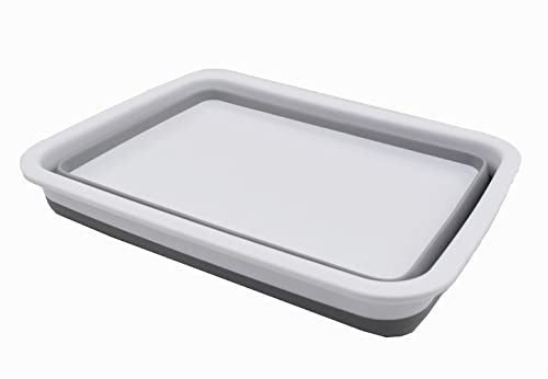 SAMMART 7L zusammenklappbare Wanne – Faltbare Geschirrwanne – tragbares Waschbecken – platzsparende Kunststoff-Waschwanne