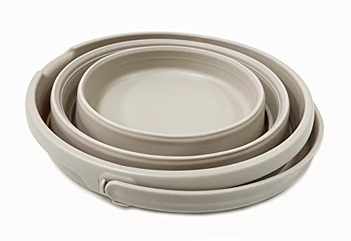 SAMMART 10 l zusammenklappbarer Kunststoffeimer – faltbare runde Wanne – tragbarer Wassereimer zum Angeln – platzsparender Wassertopf für den Außenbereich, Größe 33 cm Durchmesser