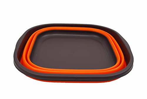 SAMMART 10L Collapsible Tub - Foldable Dish Tub - Portable Washing Basin - Space Saving Plastic Washtub