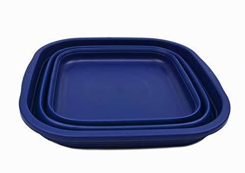 SAMMART 5,5 l zusammenklappbare Wanne – Faltbare Geschirrwanne – tragbares Waschbecken – platzsparende Kunststoff-Waschwanne