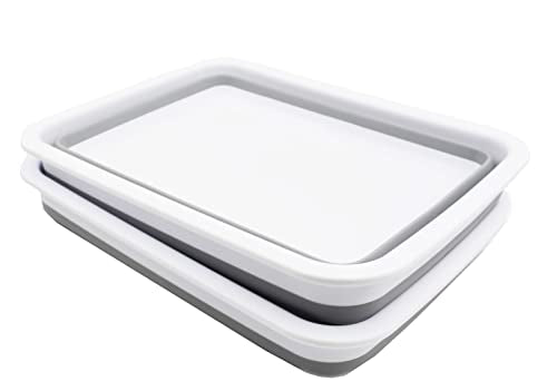 SAMMART 7L zusammenklappbare Wanne – Faltbare Geschirrwanne – tragbares Waschbecken – platzsparende Kunststoff-Waschwanne