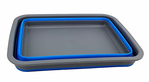 SAMMART 7L zusammenklappbare Wanne – Faltbare Geschirrwanne – tragbares Waschbecken – platzsparende Kunststoff-Waschwanne