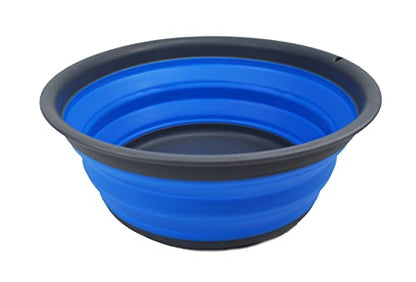 SAMMART 7,5 l zusammenklappbare Wanne – Faltbare Geschirrwanne – tragbares Waschbecken – platzsparende Kunststoff-Waschwanne