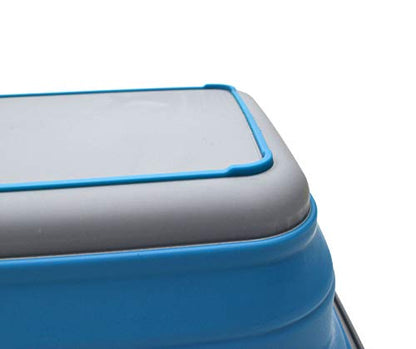 SAMMART 9,2 l Faltbare Wanne – tragbarer Picknickkorb für den Außenbereich – Faltbare Einkaufstasche – platzsparender Aufbewahrungsbehälter