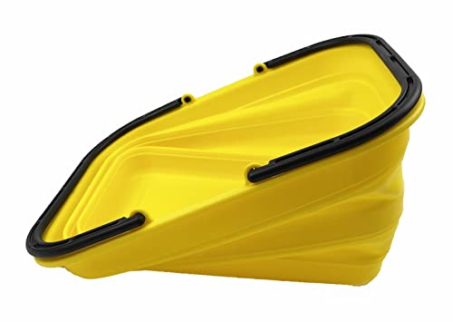 SAMMART 12L zusammenklappbare Wanne mit Griff – tragbarer Outdoor-Picknickkorb/Krater – Faltbare Einkaufstasche – platzsparender Aufbewahrungsbehälter