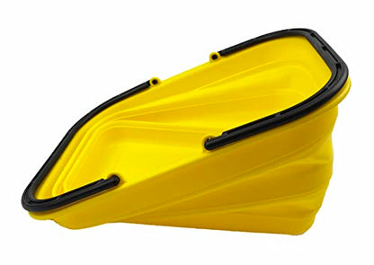 SAMMART 12L zusammenklappbare Wanne mit Griff – tragbarer Outdoor-Picknickkorb/Krater – Faltbare Einkaufstasche – platzsparender Aufbewahrungsbehälter