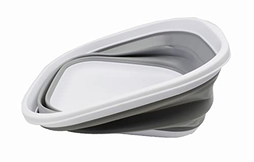 SAMMART 10L zusammenklappbare Wanne – Faltbare Geschirrwanne – tragbares Waschbecken – platzsparende Kunststoff-Waschwanne