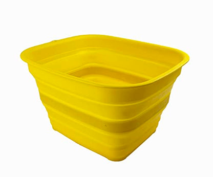 SAMMART 15L Faltbare Kunststoff-Waschwanne – Faltbare Waschwanne – tragbares Waschbecken – platzsparend und einfach zu verstauen