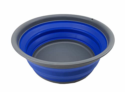 SAMMART 7,5 l zusammenklappbare Wanne – Faltbare Geschirrwanne – tragbares Waschbecken – platzsparende Kunststoff-Waschwanne
